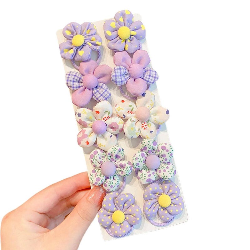 Children's hair ties, cute flower hairbands, hair tie that won't damage hair, good elasticity, baby hair rope, little girl hair accessories